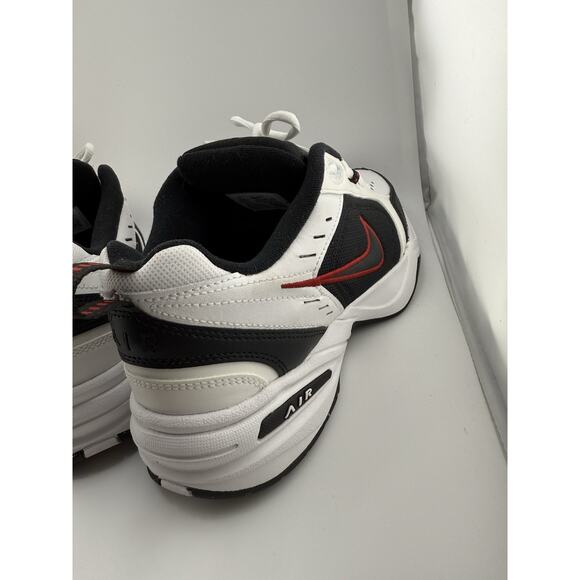 NIKE AIR MONARCH IV 4 EXTRA WIDE 4E WHITE/BLACK/RED CROSS TRAINER MEN SIZE 9.5W - Picture 5 of 8